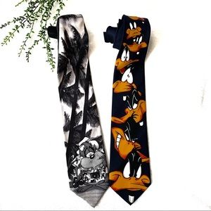 😜 Fun Daffy Duck 🦆 & Taz looney tunes ties!